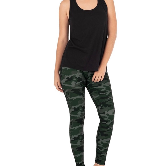 ATHLETIC WORKS Womens Leggings Size Medium 8-10 Camouflage NWOT - Picture 5 of 8